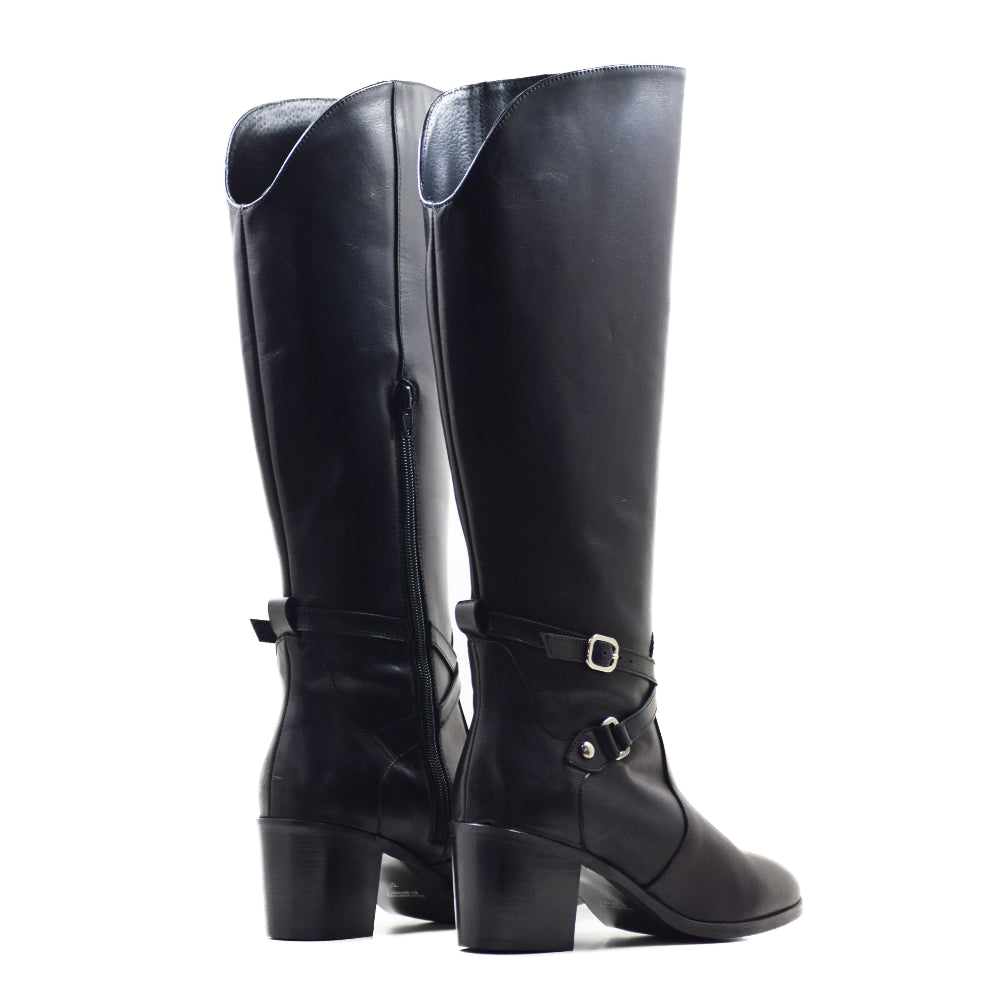 BOTA CA-1578 PIEL NAPA NEGRA