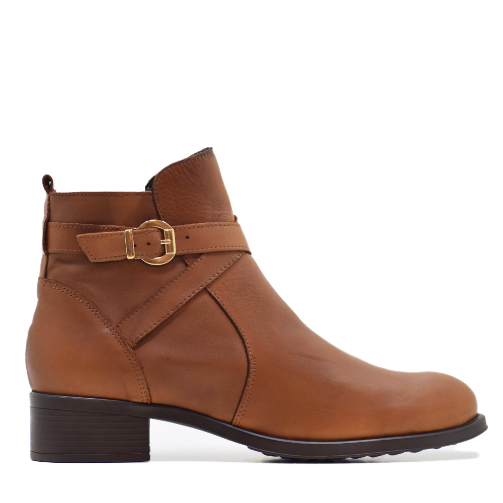 CA-1716 CAMEL COY LEATHER BOOT