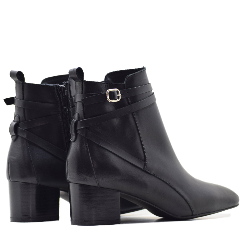 F-3325 BLACK KRUST LEATHER BOOT