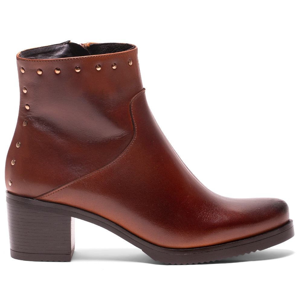 BOTIN ELSA TACON BAJO EN PIEL DIANA CUERO