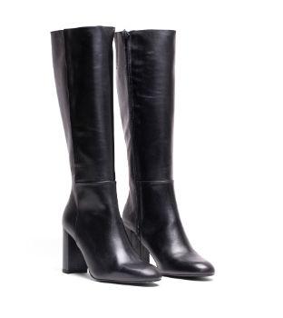 CA-616 BLACK LEATHER BOOT