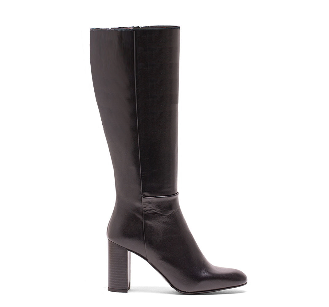CA-616 BLACK LEATHER BOOT